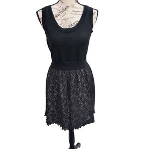 Susana Monaco Elegant Black Lace Sleeveless Dress, Size Small